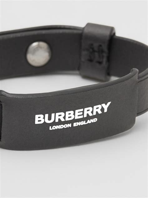 burberry logo print leather bracelet|cufflinks for men Burberry.